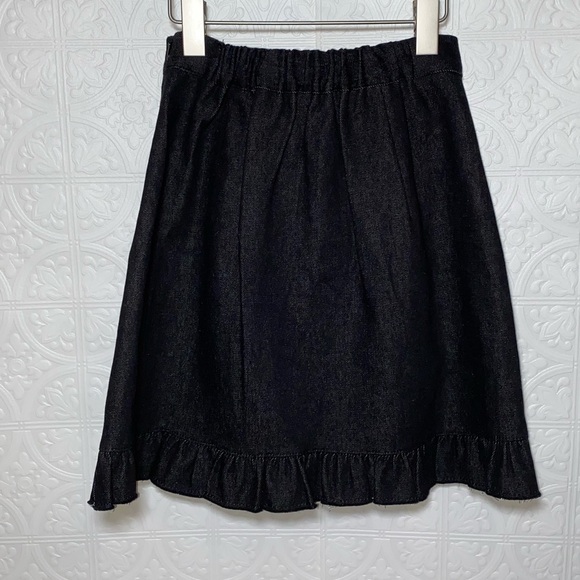 EUC Dear Stalker Mini Skirt with Ruffled Hem & Embroidered Heart - Picture 2 of 7